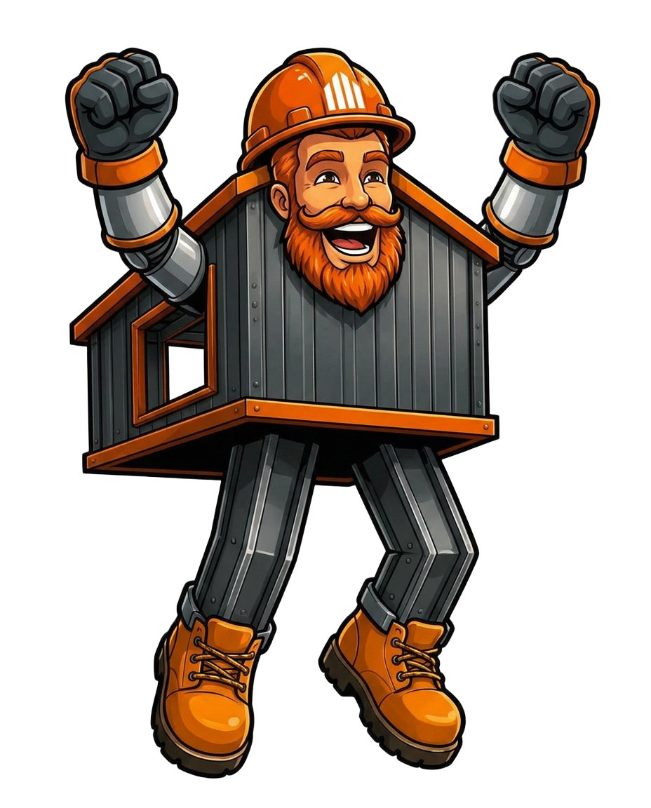 Steel-Slinging Sam celebrating your next steel building
